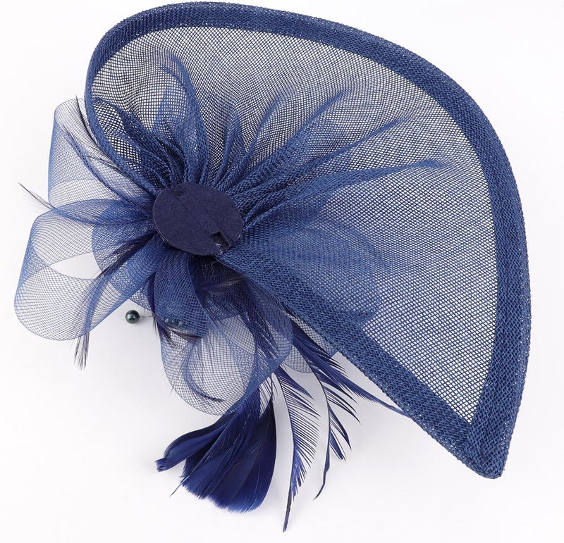 DRESHOW قبعات فاسيناتور للنساء قبعة حفلة شاي قبعة عتيقة على شكل علبة رأس لكوكتيل - Image 5